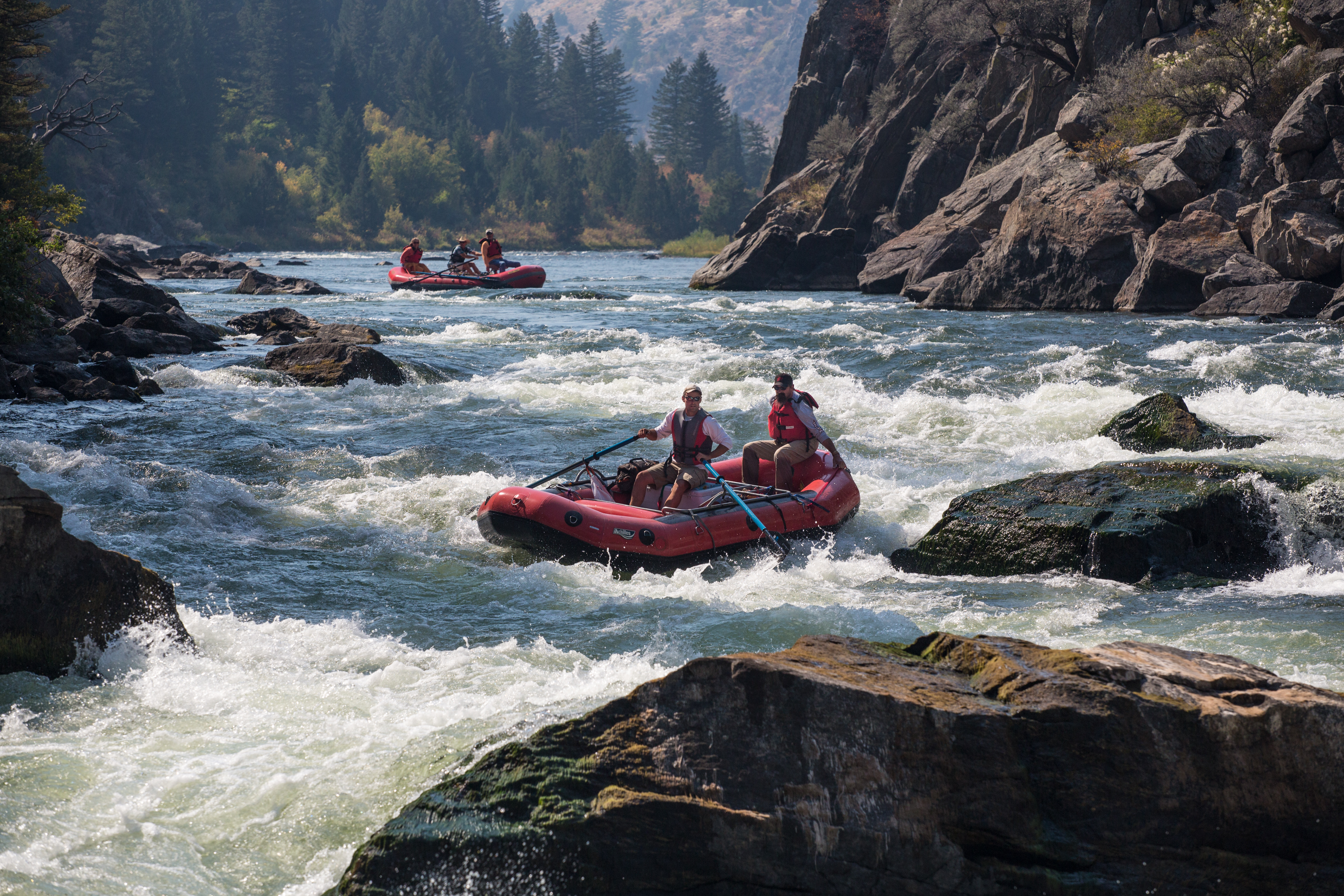 Rafting in the Bear Trap Canyon Wilderness Montana